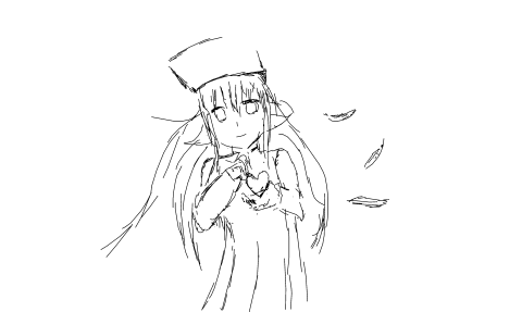 戴帽子的美少女喜欢我